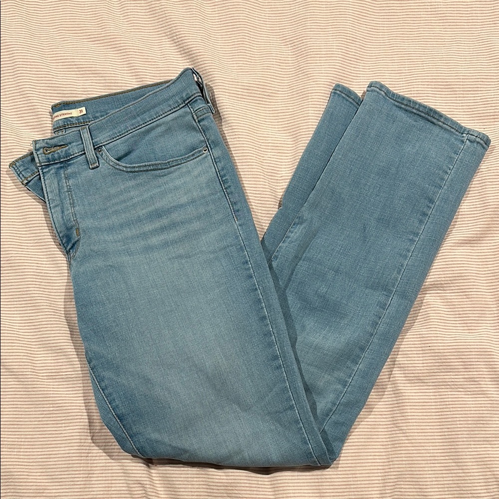 Levi's Light Blue Straight Leg Jeans